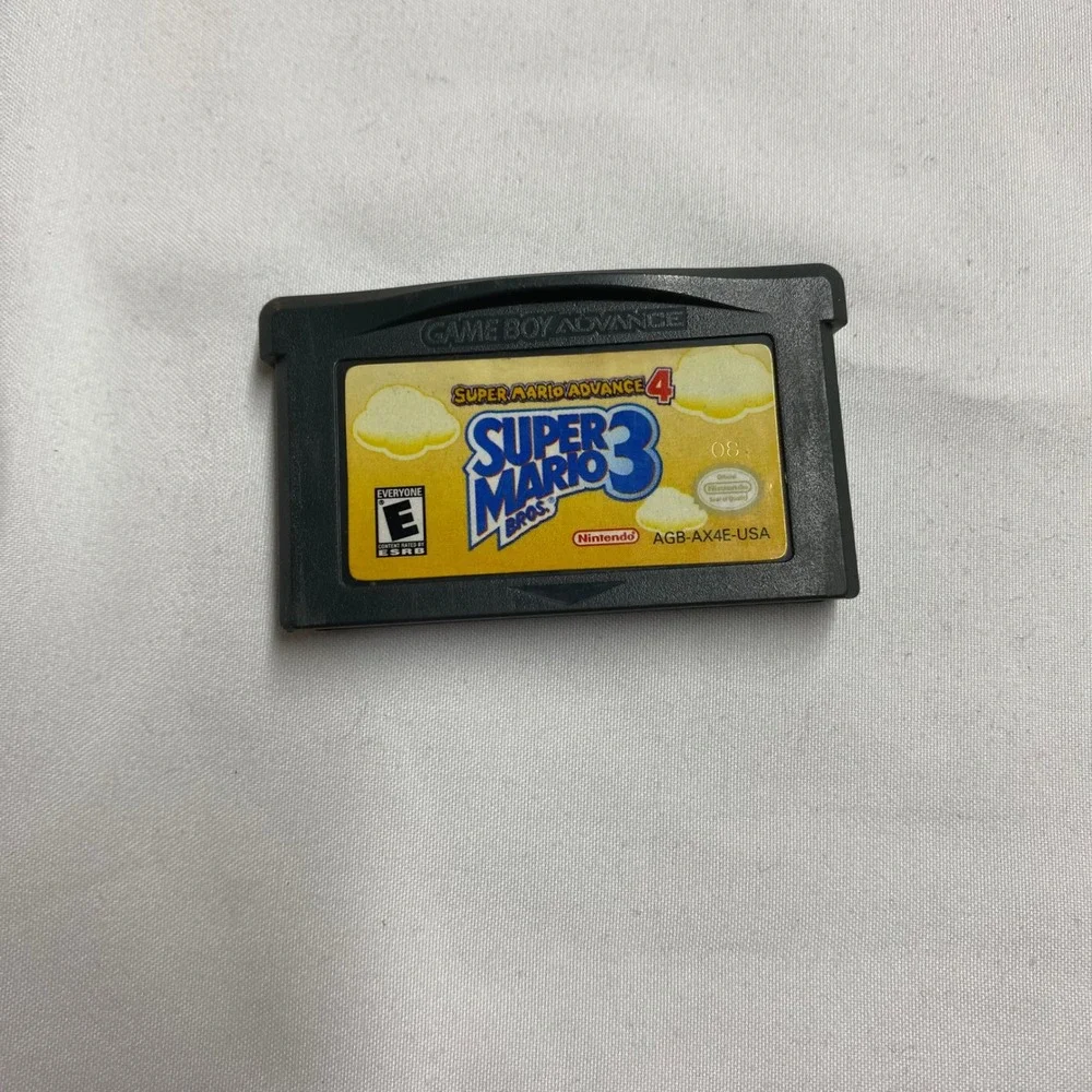 Nintendo Super Mario Advance 4 Super Mario Bros 3 GBA Game AGB-AX4E-USA Tested